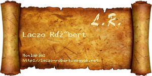 Laczo Róbert névjegykártya